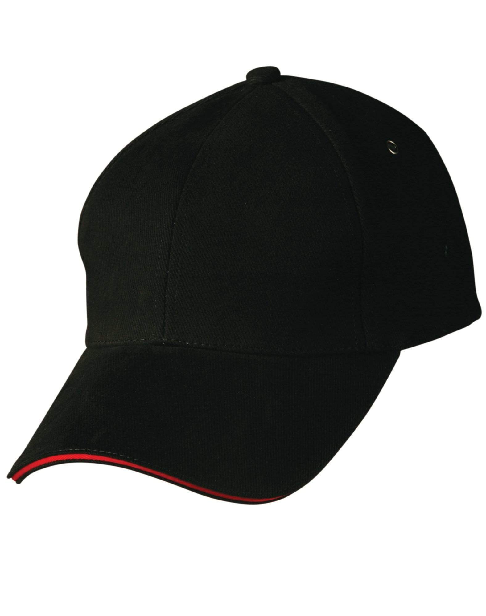 Sandwich Peak Cap Ch18 Active Wear Winning Spirit Black/Red One size fits most 